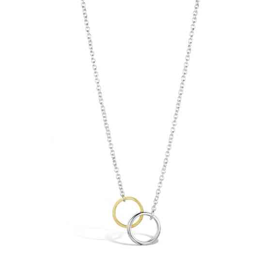 Interlocking Twin Circle Pendant