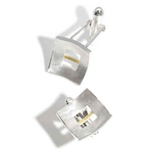 Linear Cufflinks Yellow Gold