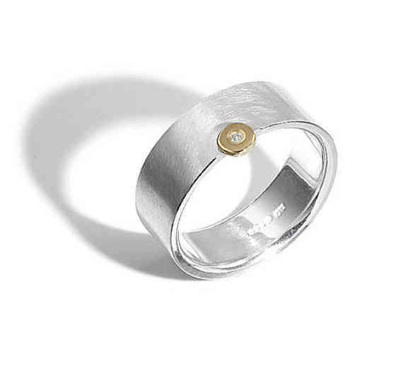 Offset Diamond Ring