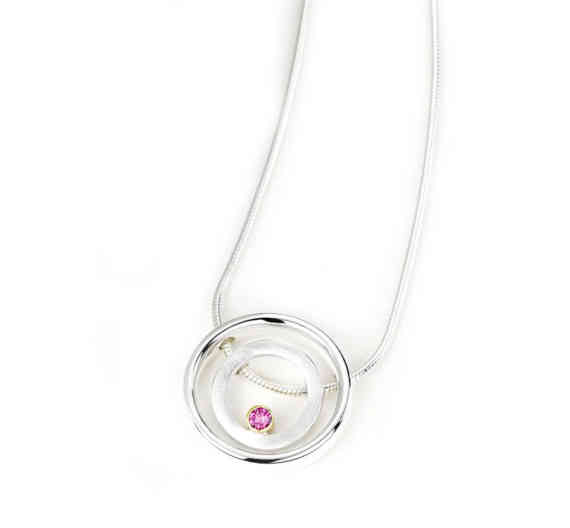 Ruby Halo Pendant