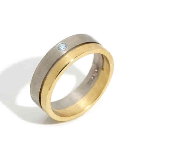 Two Tone Diamond Ring
