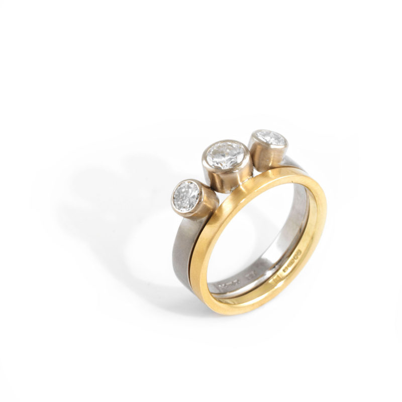 Two Tone Inset Ring
