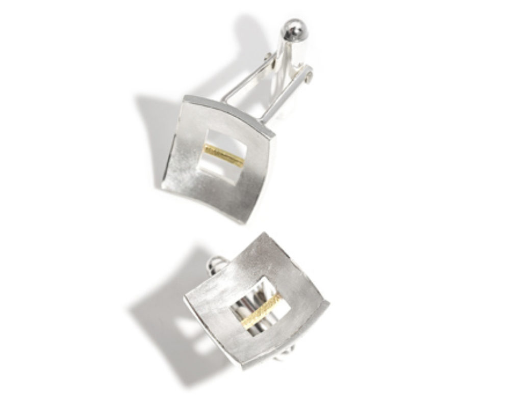Linear Cufflinks Yellow Gold
