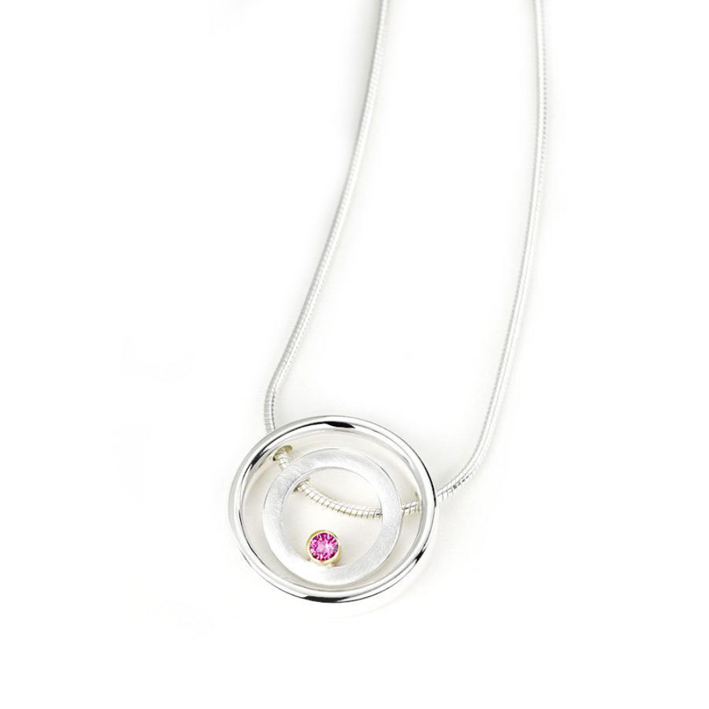 Ruby Halo Pendant