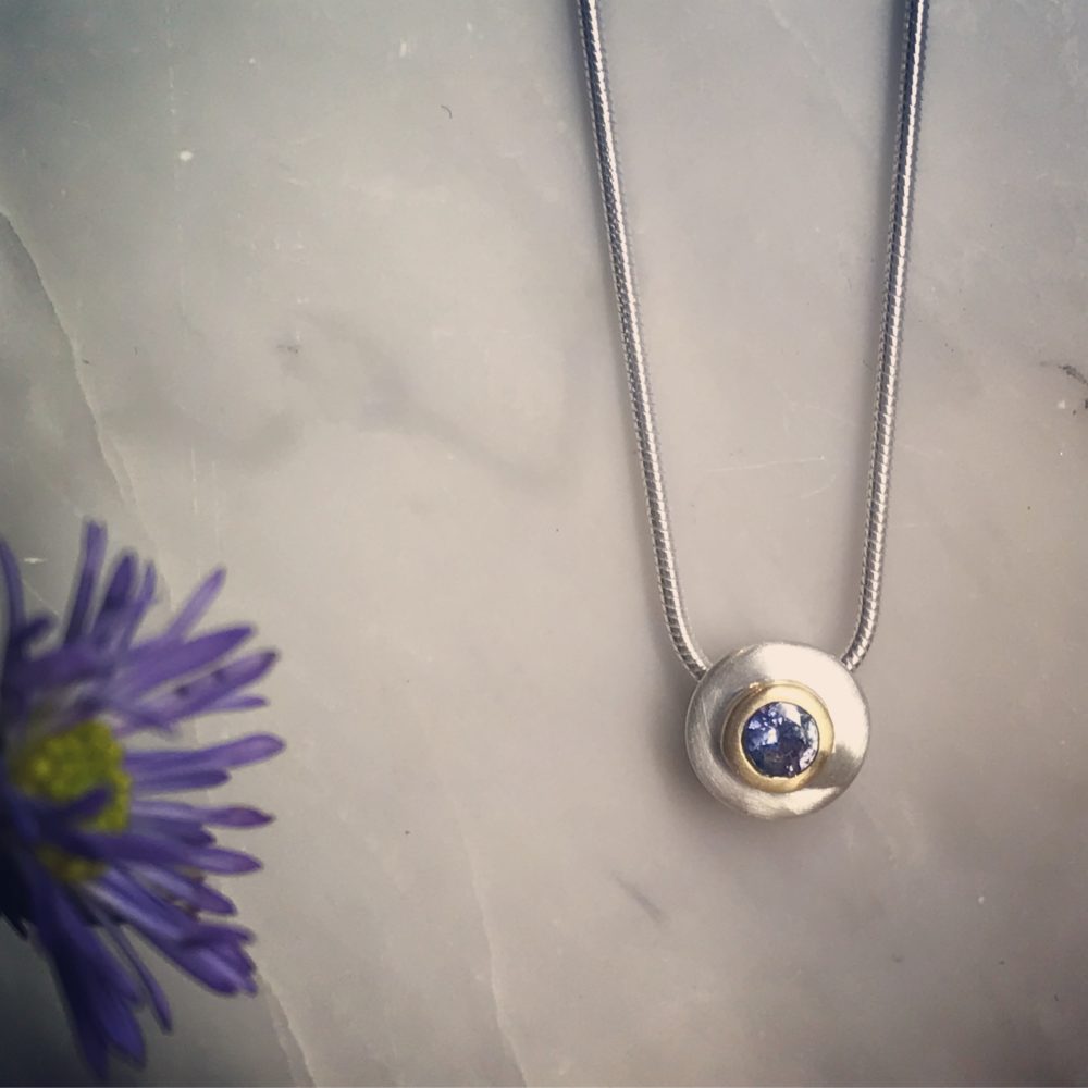 Tanzanite Collet Necklace