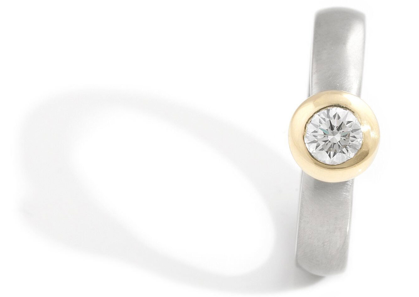 Halo Domed Setting Engagement Ring